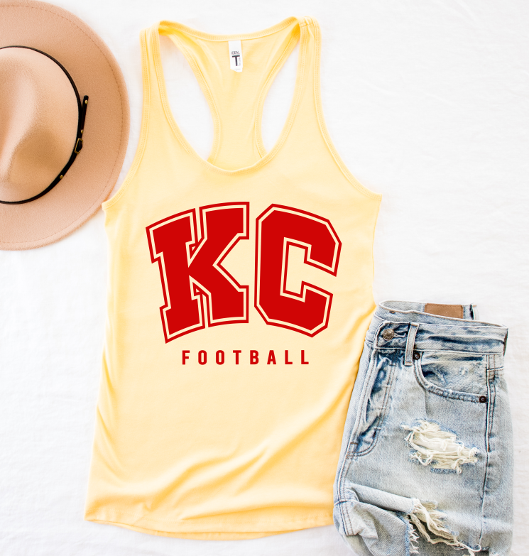 KC Football - Women's Racerback Tank