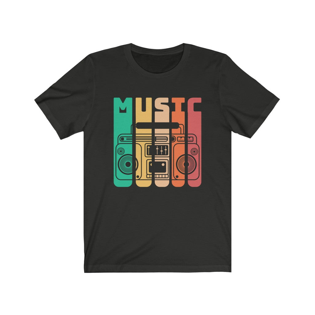 Vintage Music - Unisex Jersey Short Sleeve Tee