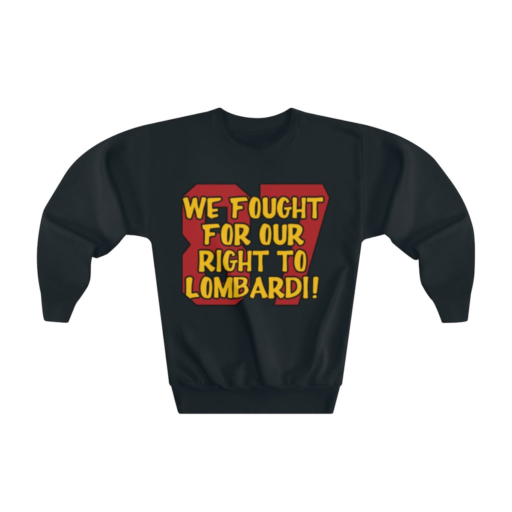 We Fought For Our Right To LOMBARDI Youth Crewneck Sweatshirt