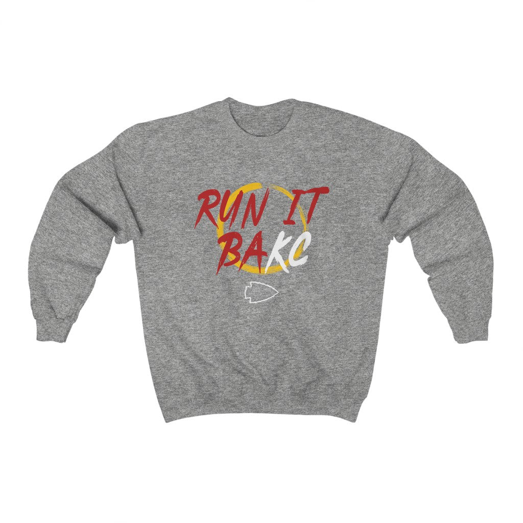 Run It BAKC - Unisex Heavy Blend™ Crewneck Sweatshirt