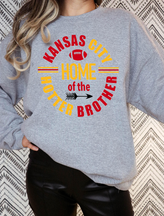 Home of the Hotter Kelce - Unisex Heavy Blend™ Crewneck Sweatshirt