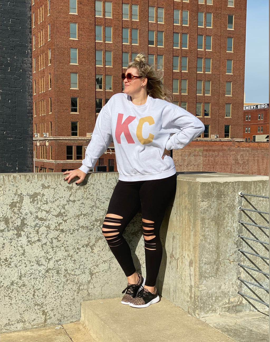 KC Red & Yellow - Unisex Heavy Blend™ Crewneck Sweatshirt