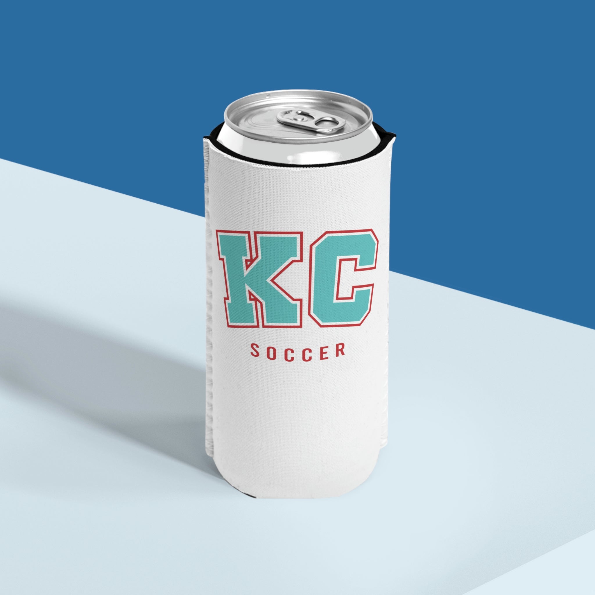 KC Soccer - Slim Can Cooler – KCsBeesKneesTees