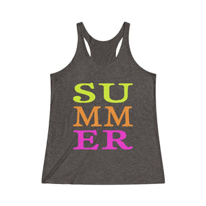 SUMMER - Women's Tri-Blend Racerback Tank