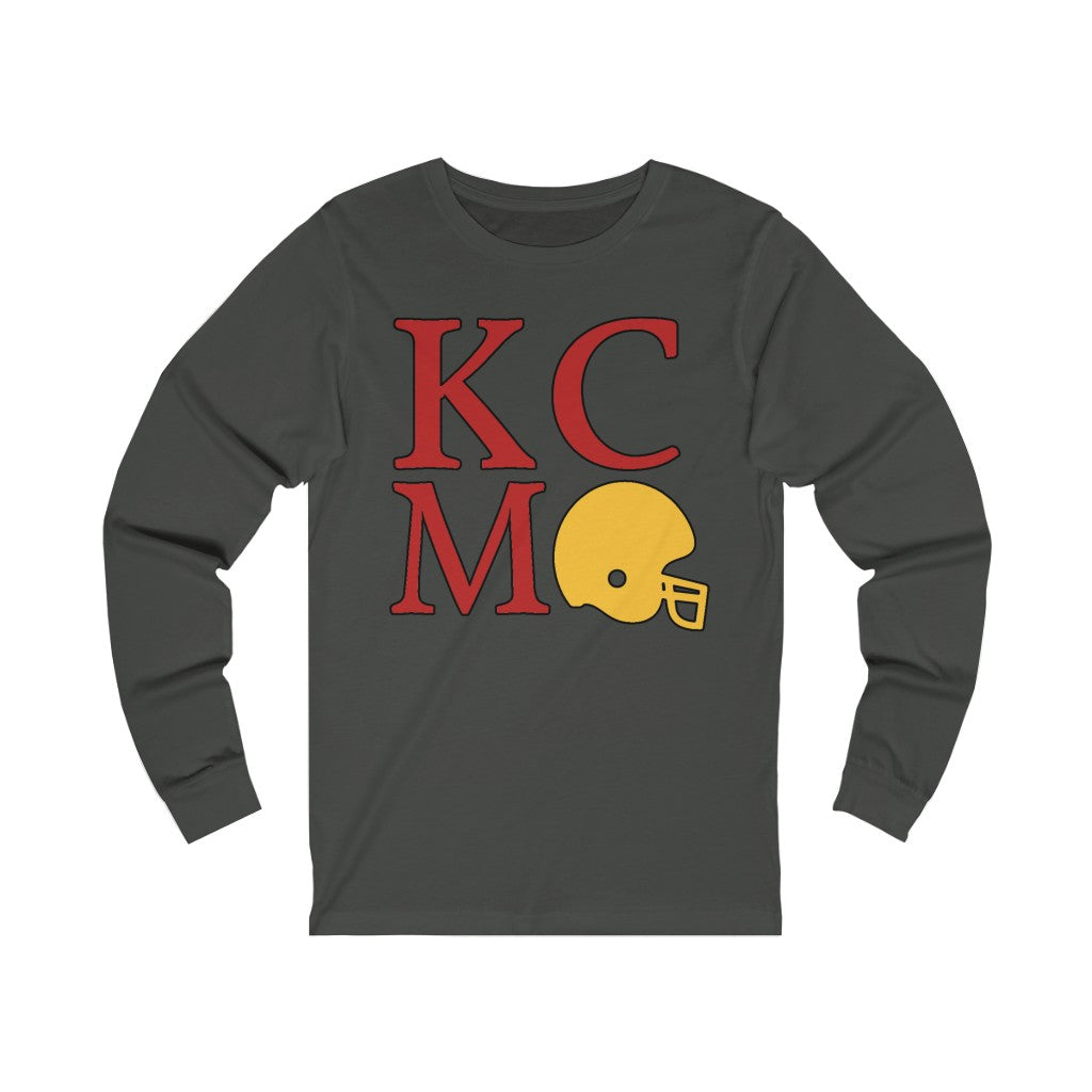 KCMO Football Helmet - Unisex Jersey Long Sleeve Tee