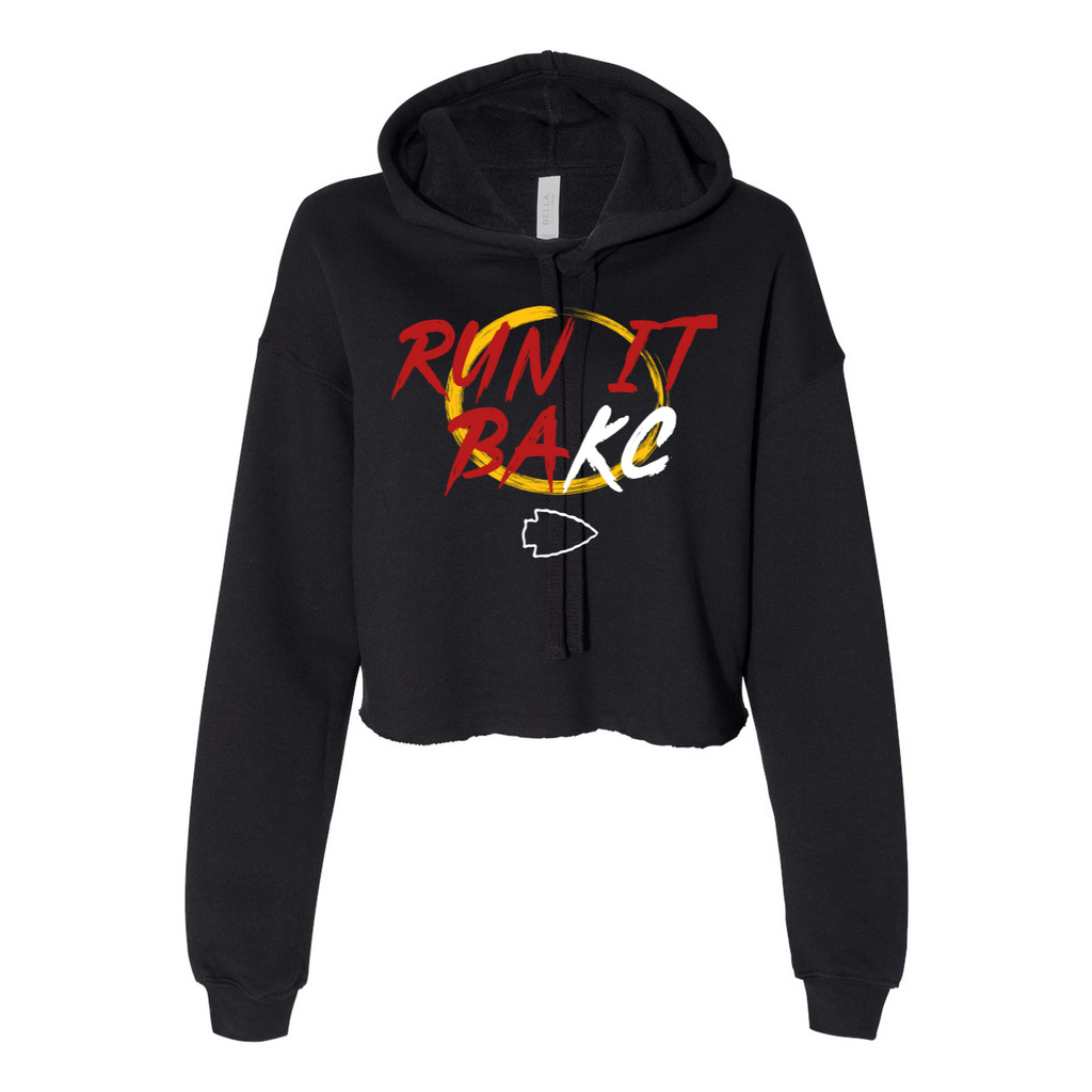 Run It BaKC -Women's Cropped Fleece Hoodie