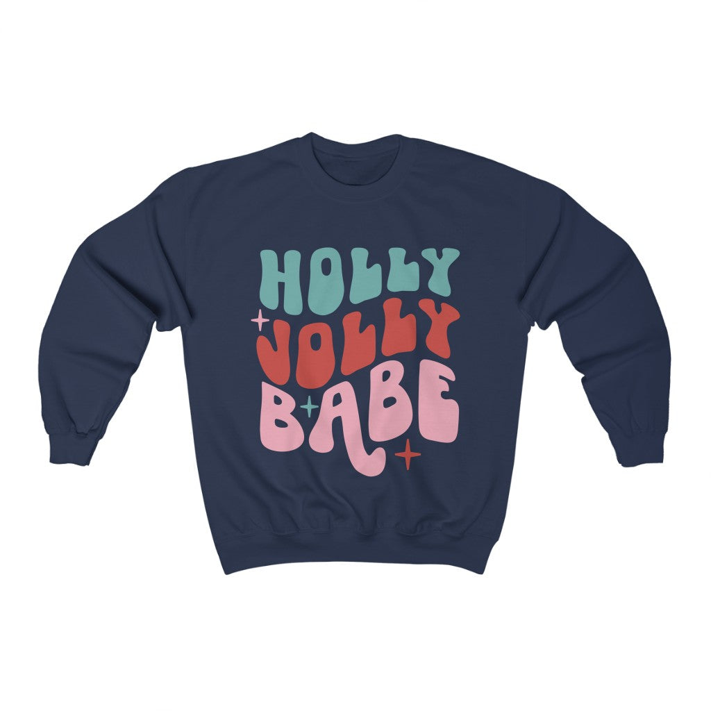 Holly Jolly Babe - Unisex Heavy Blend™ Crewneck Sweatshirt