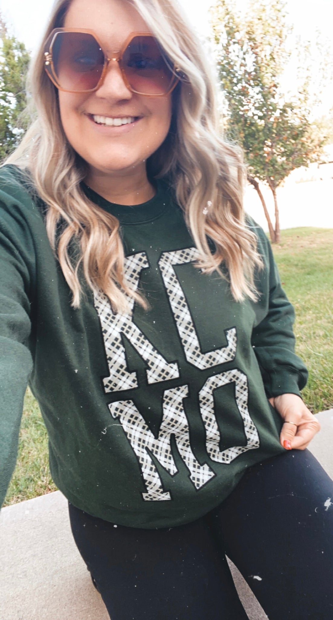 KCMO Plaid- Unisex Heavy Blend™ Crewneck Sweatshirt