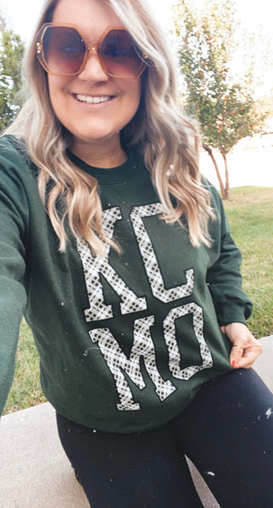 KCMO Plaid- Unisex Heavy Blend™ Crewneck Sweatshirt