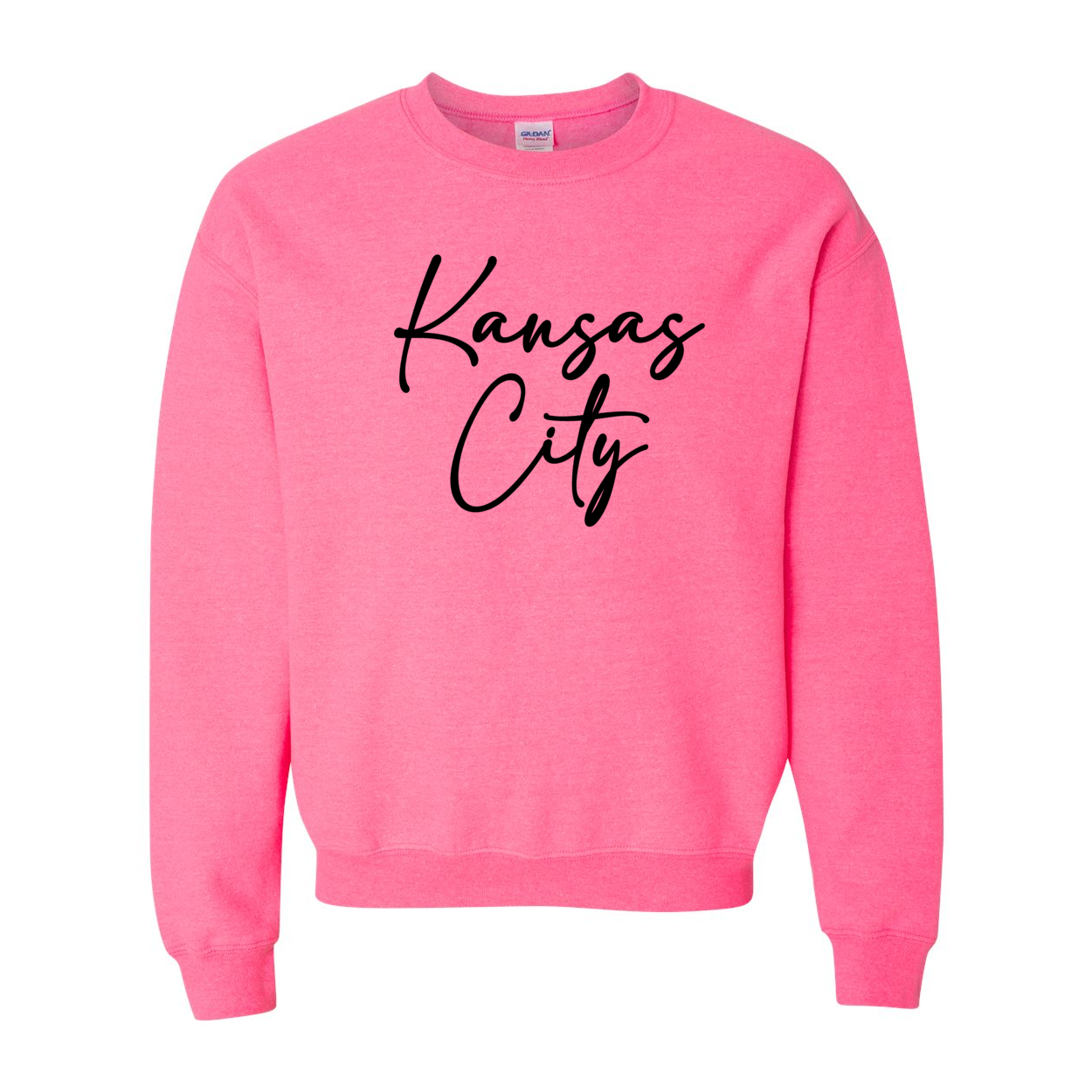 Everyday Kansas City Black Font- Crewneck