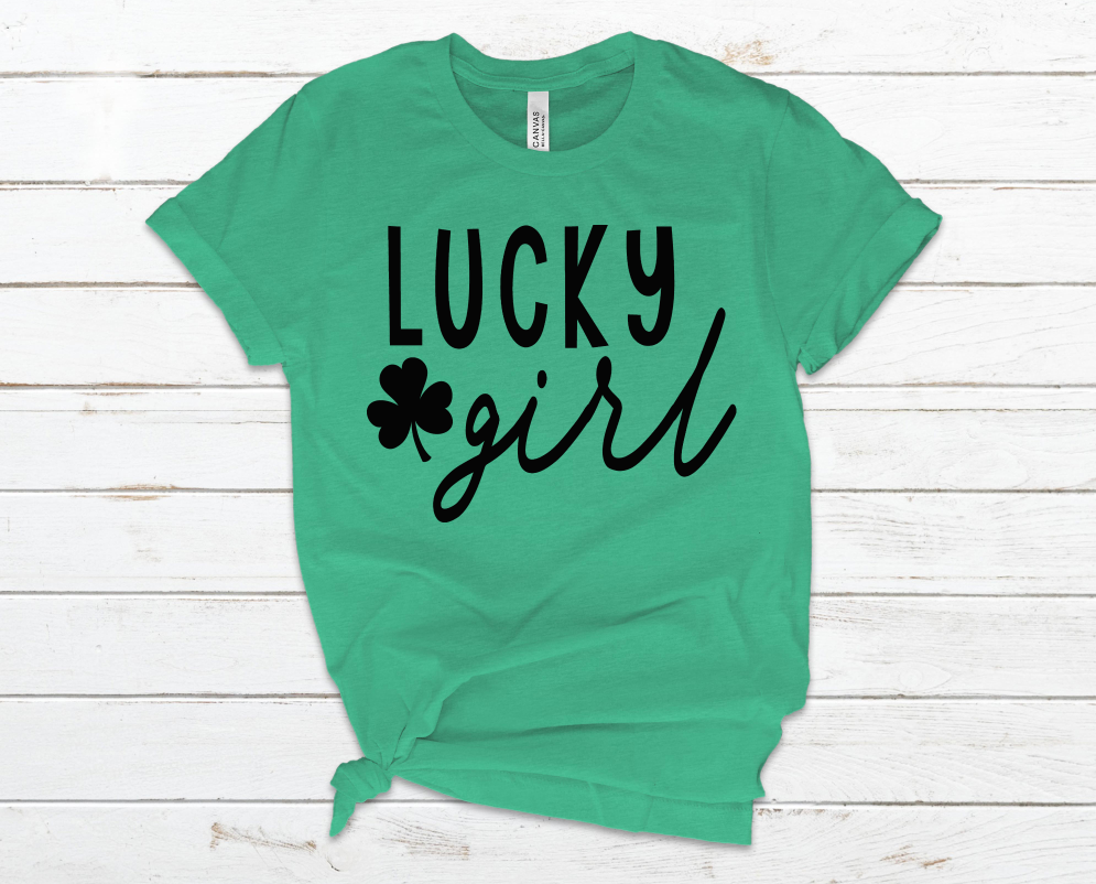 Lucky Girl - Unisex Jersey Short Sleeve Tee