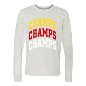 3 Time Champs - Long Sleeve Jersey Tee