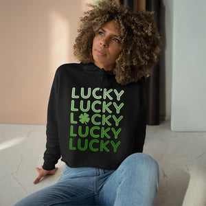 LUCKY - Crop Hoodie