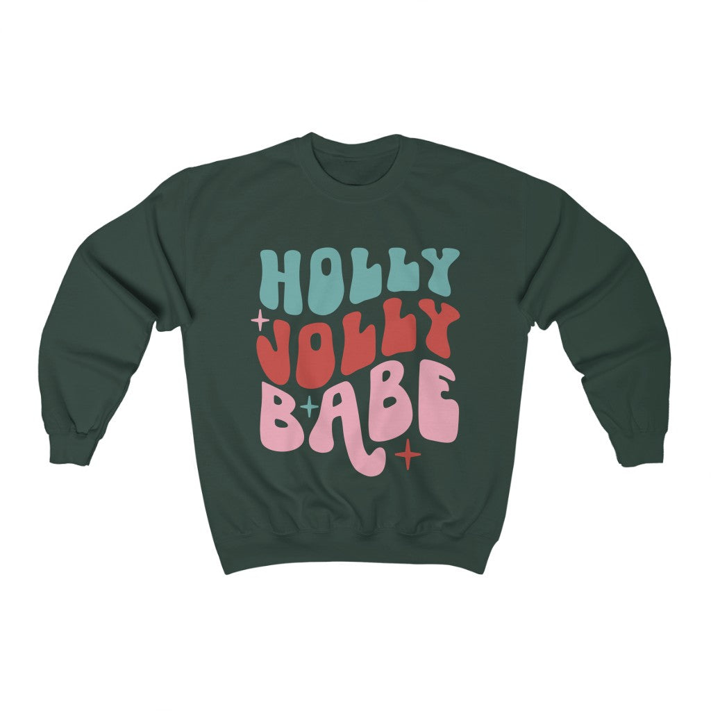 Holly Jolly Babe - Unisex Heavy Blend™ Crewneck Sweatshirt