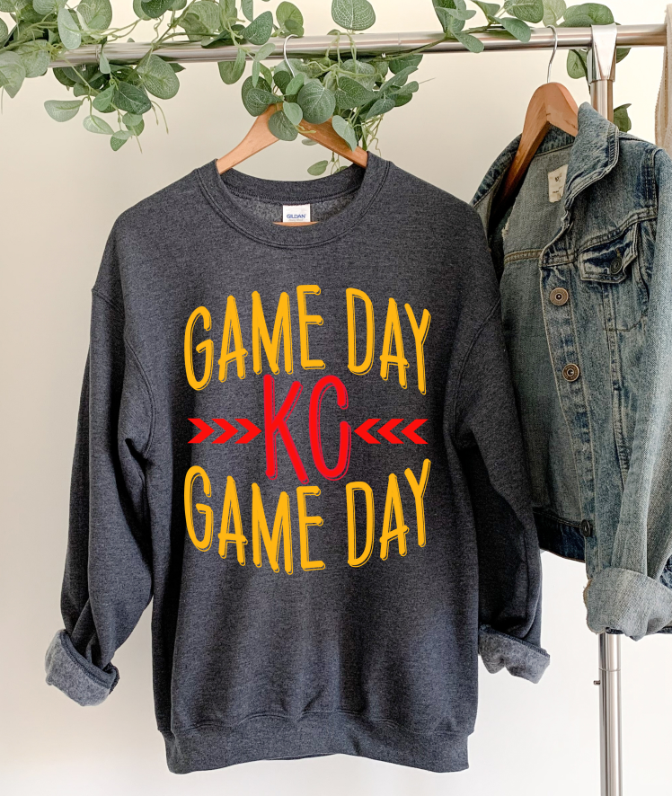 Game Day Crew KC - Unisex Heavy Blend™ Crewneck Sweatshirt