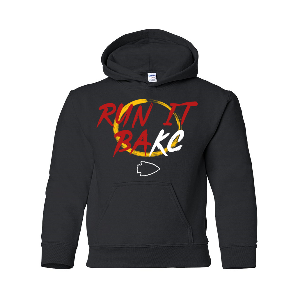 Run It BaKC - Youth Hooded Sweatshirt