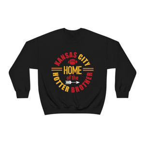 Home of the Hotter Kelce - Unisex Heavy Blend™ Crewneck Sweatshirt