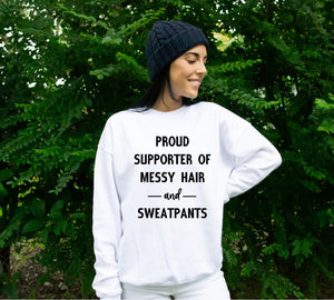 Messy Hair and Sweatpants - Unisex Heavy Blend™ Crewneck Sweatshirt