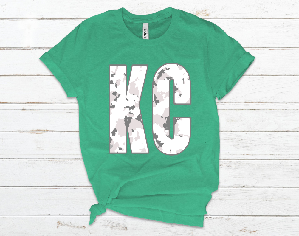 KC Camo Green - Unisex Jersey Short Sleeve Tee