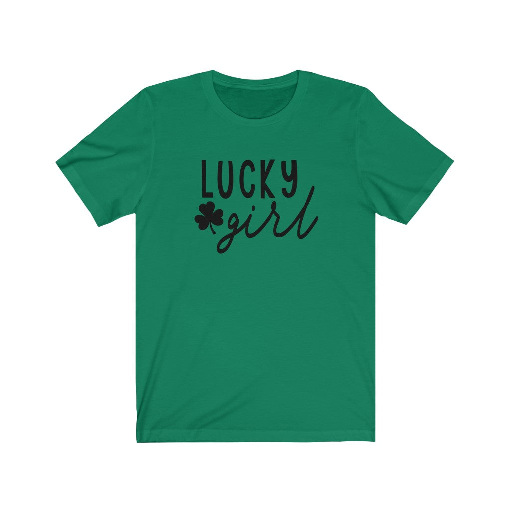 Lucky Girl - Unisex Jersey Short Sleeve Tee