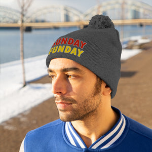 SUNDAY FUNDAY - Pom Pom Beanie