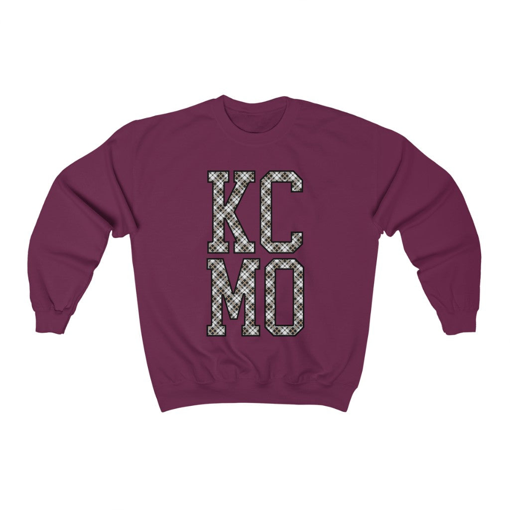 KCMO Plaid- Unisex Heavy Blend™ Crewneck Sweatshirt