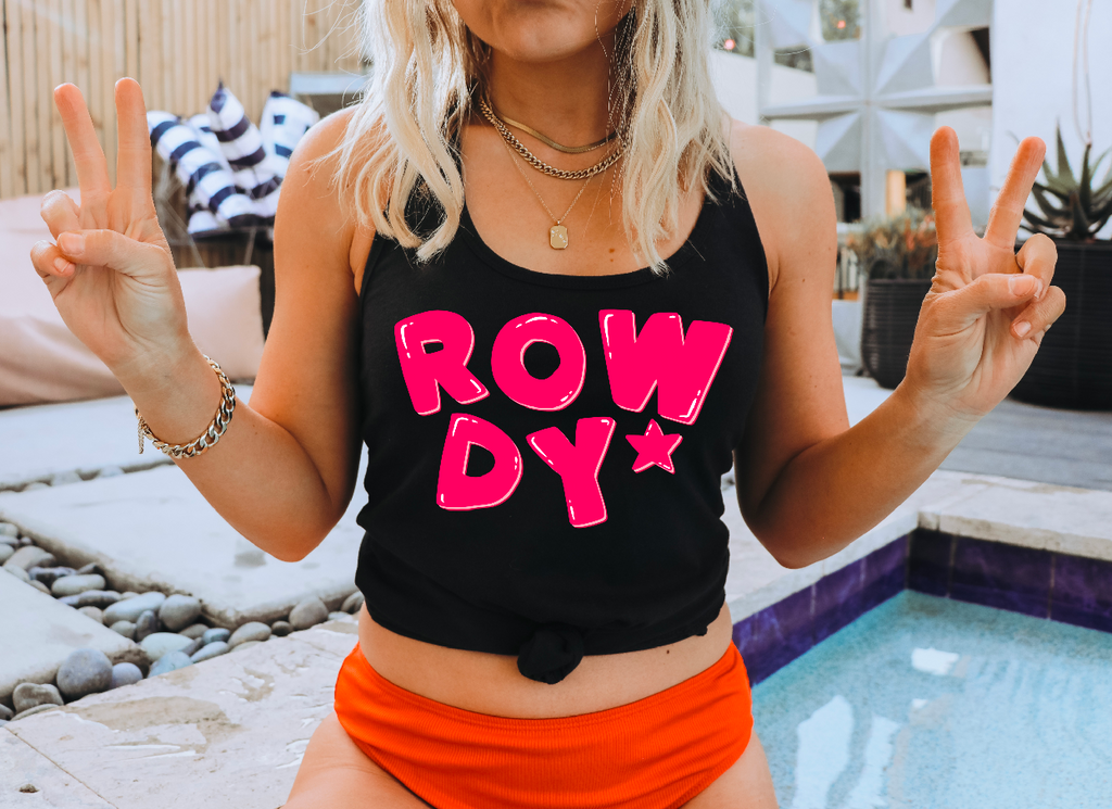 ROWDY - Women's Ideal Racerback Tank