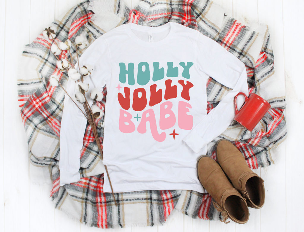 Holly Jolly Babe - Unisex Jersey Long Sleeve Tee
