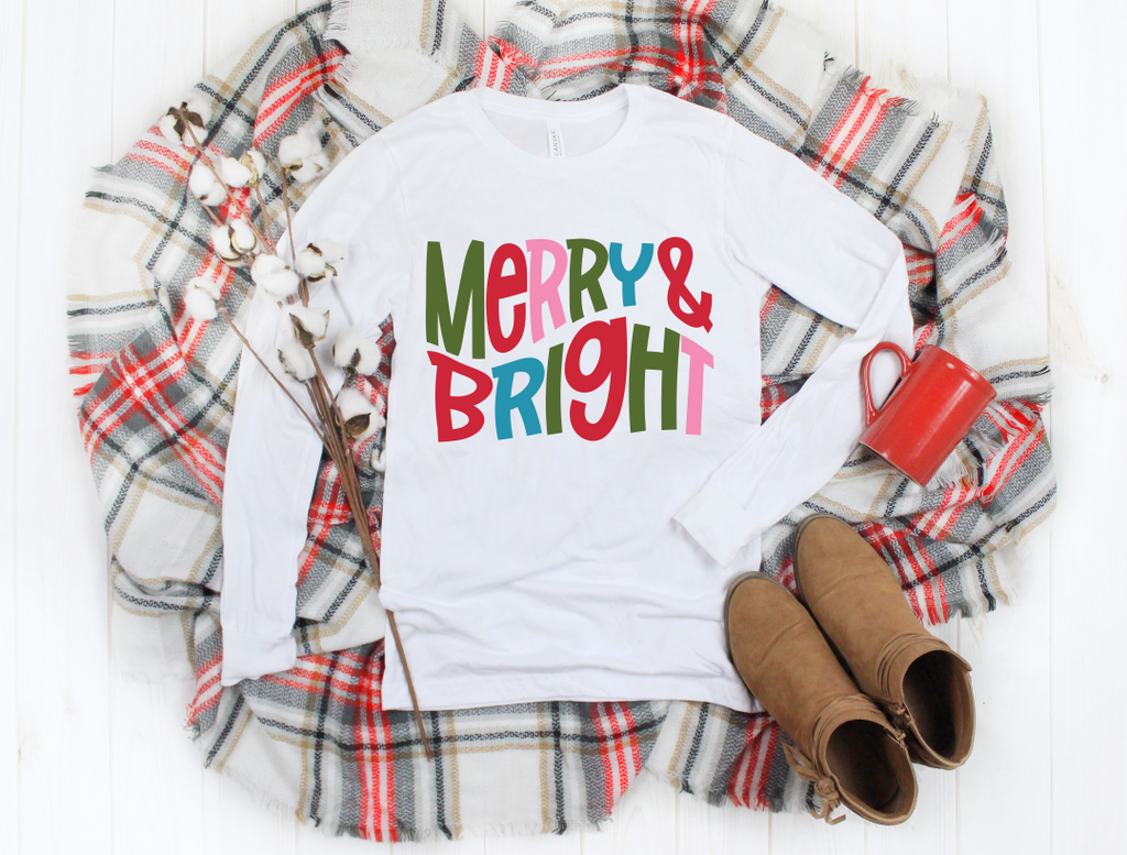 Merry & Bright - Unisex Jersey Long Sleeve Tee