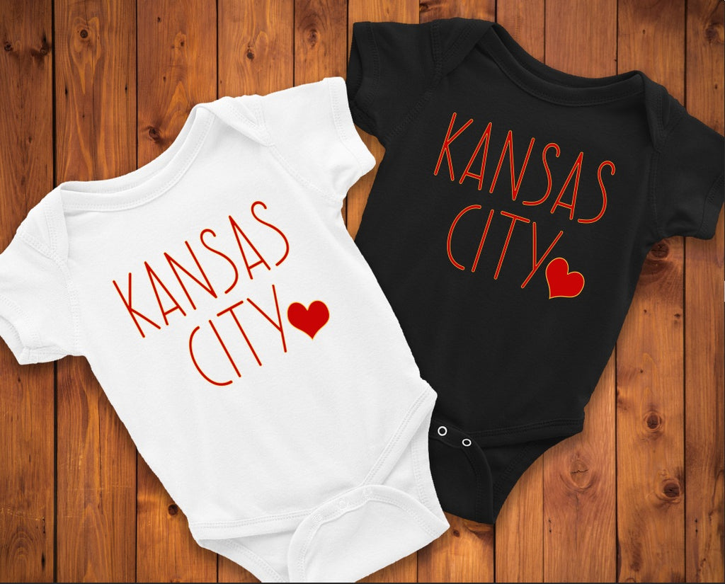 Kansas City Heart - Infant NB-18M -Long Sleeve Bodysuit