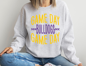 Game Day Crew Bulldogs - Unisex Heavy Blend™ Crewneck Sweatshirt