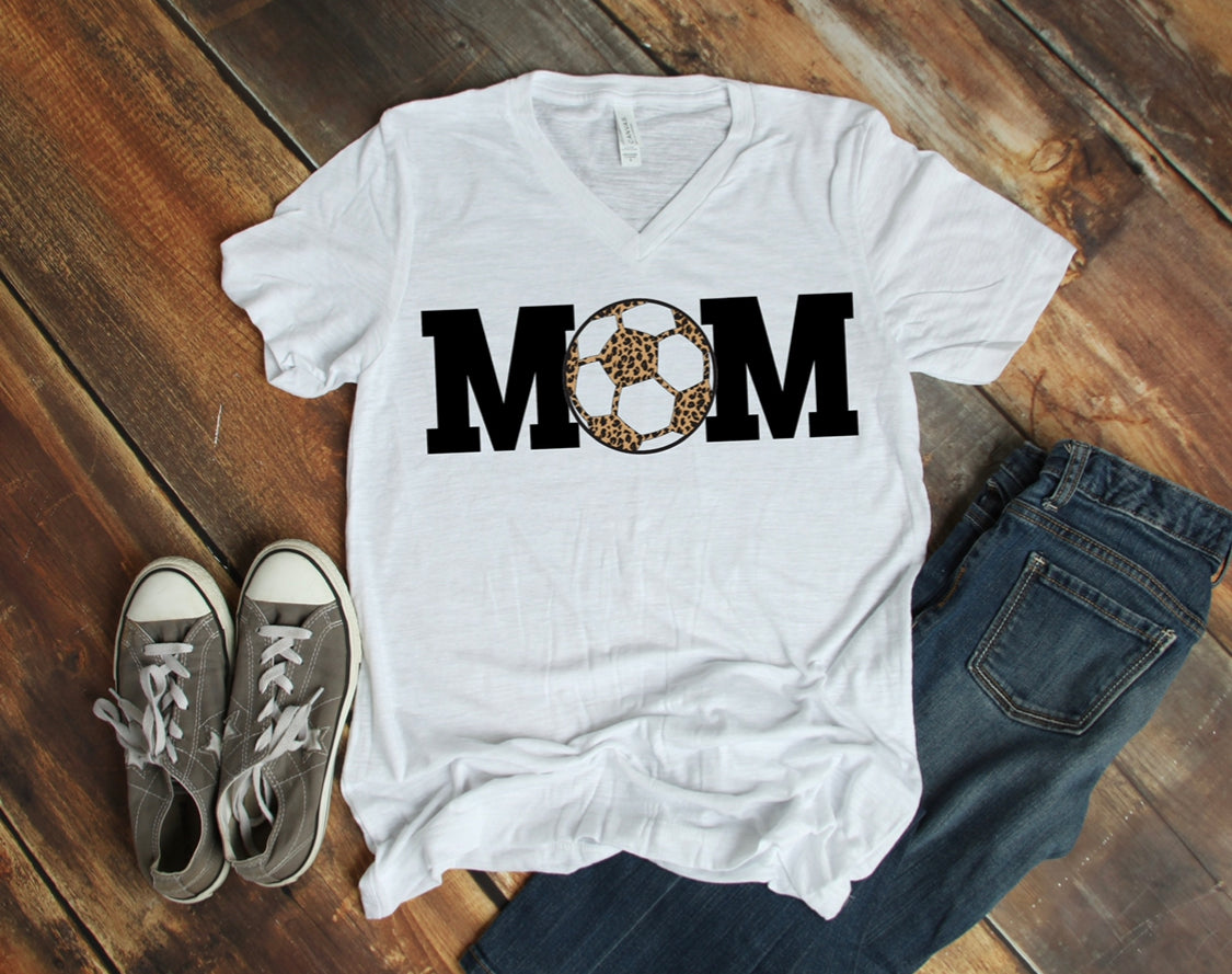 Soccer Mom - Unisex Jersey Short Sleeve V-Neck Tee