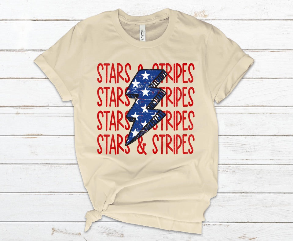 Stars & Stripes - Unisex Jersey Short Sleeve Tee