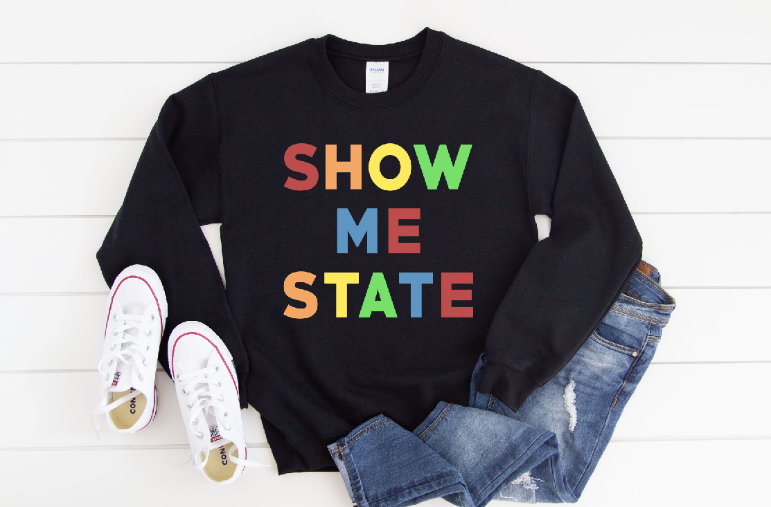 Show Me State - Multi Color - Unisex Heavy Blend™ Crewneck Sweatshirt