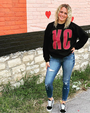 KC Red & Yellow - Unisex Heavy Blend™ Crewneck Sweatshirt