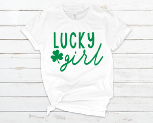 Lucky Girl - Unisex Jersey Short Sleeve Tee