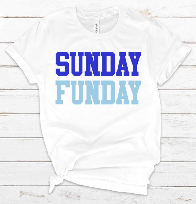 Sunday Funday Blues - Unisex Jersey Short Sleeve Tee