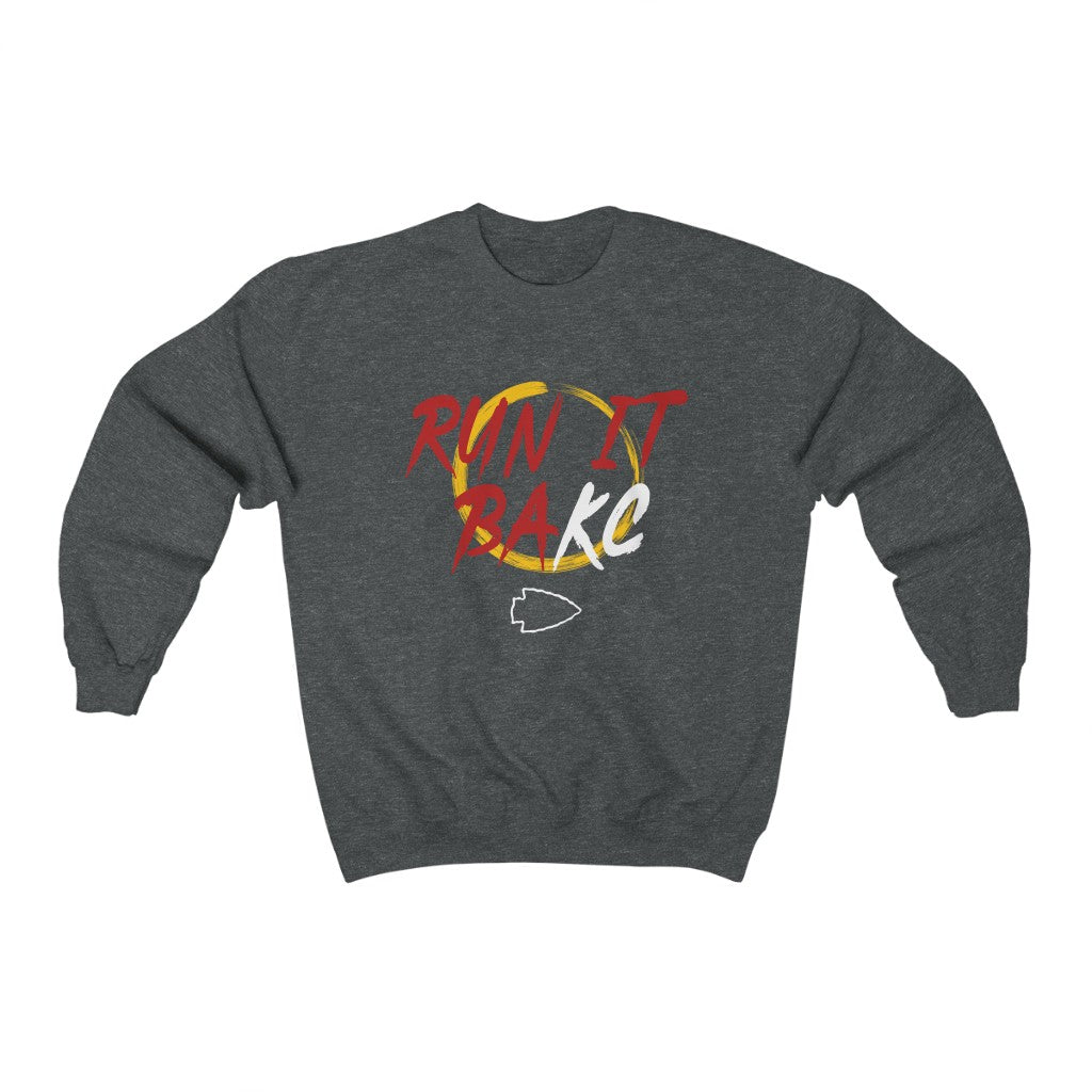 Run It BAKC - Unisex Heavy Blend™ Crewneck Sweatshirt