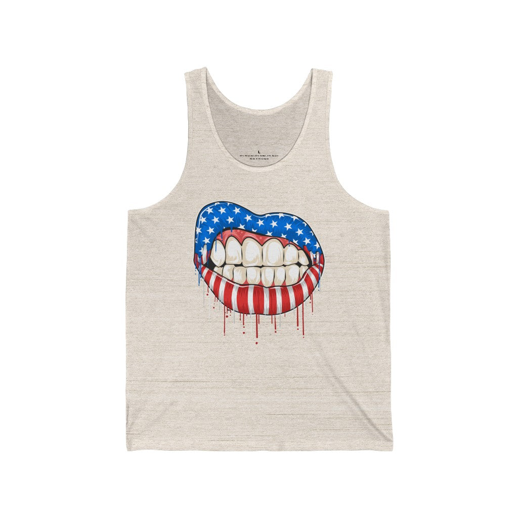 Grunge Lips - Unisex Jersey Tank