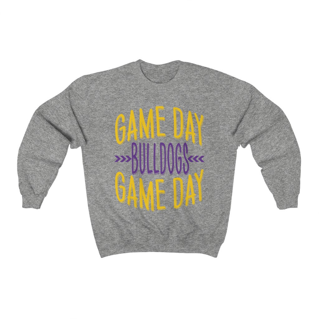 Game Day Crew Bulldogs - Unisex Heavy Blend™ Crewneck Sweatshirt