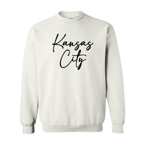 Everyday Kansas City Black Font- Crewneck