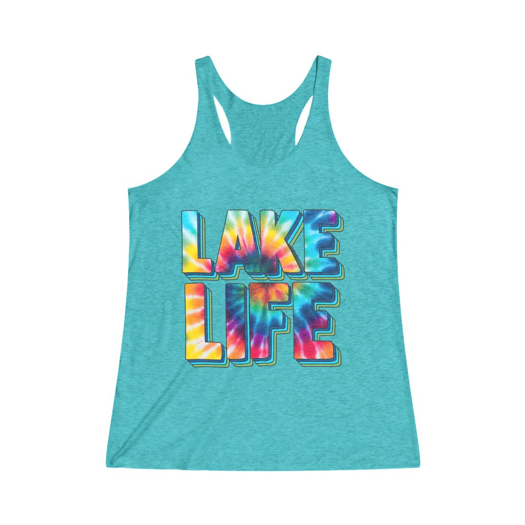 Lake Life - Women's Tri-Blend Racerback Tank