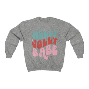 Holly Jolly Babe - Unisex Heavy Blend™ Crewneck Sweatshirt