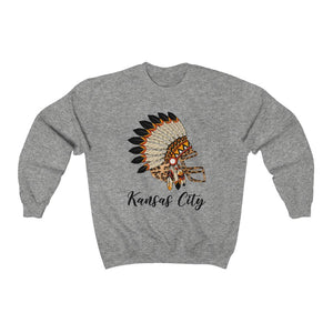 Headdress Leopard - Unisex Heavy Blend™ Crewneck Sweatshirt