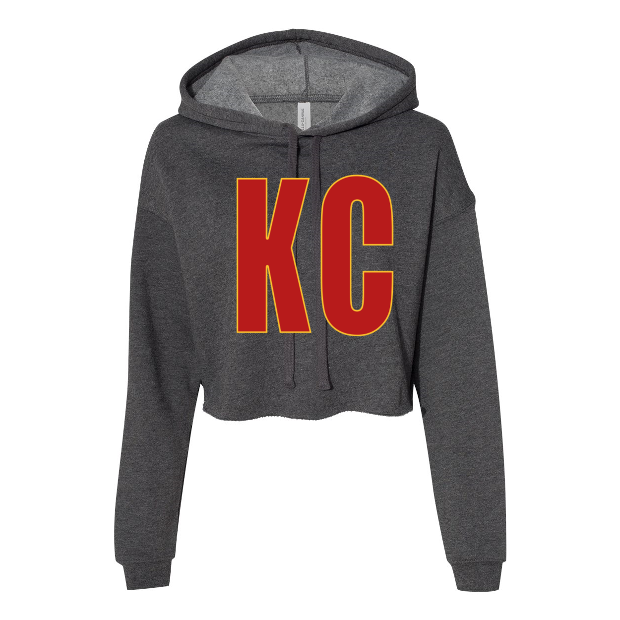 KC Red & Yellow - Women's Cropped Hoodie