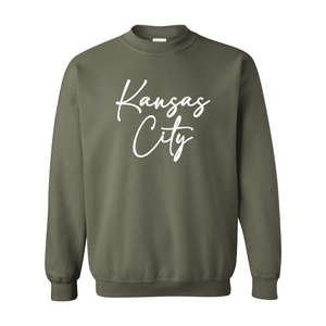 Everyday Kansas City White Font - Crewneck