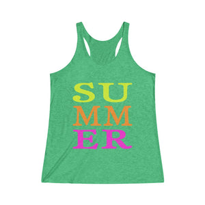 SUMMER - Women's Tri-Blend Racerback Tank