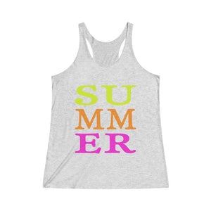 SUMMER - Women's Tri-Blend Racerback Tank