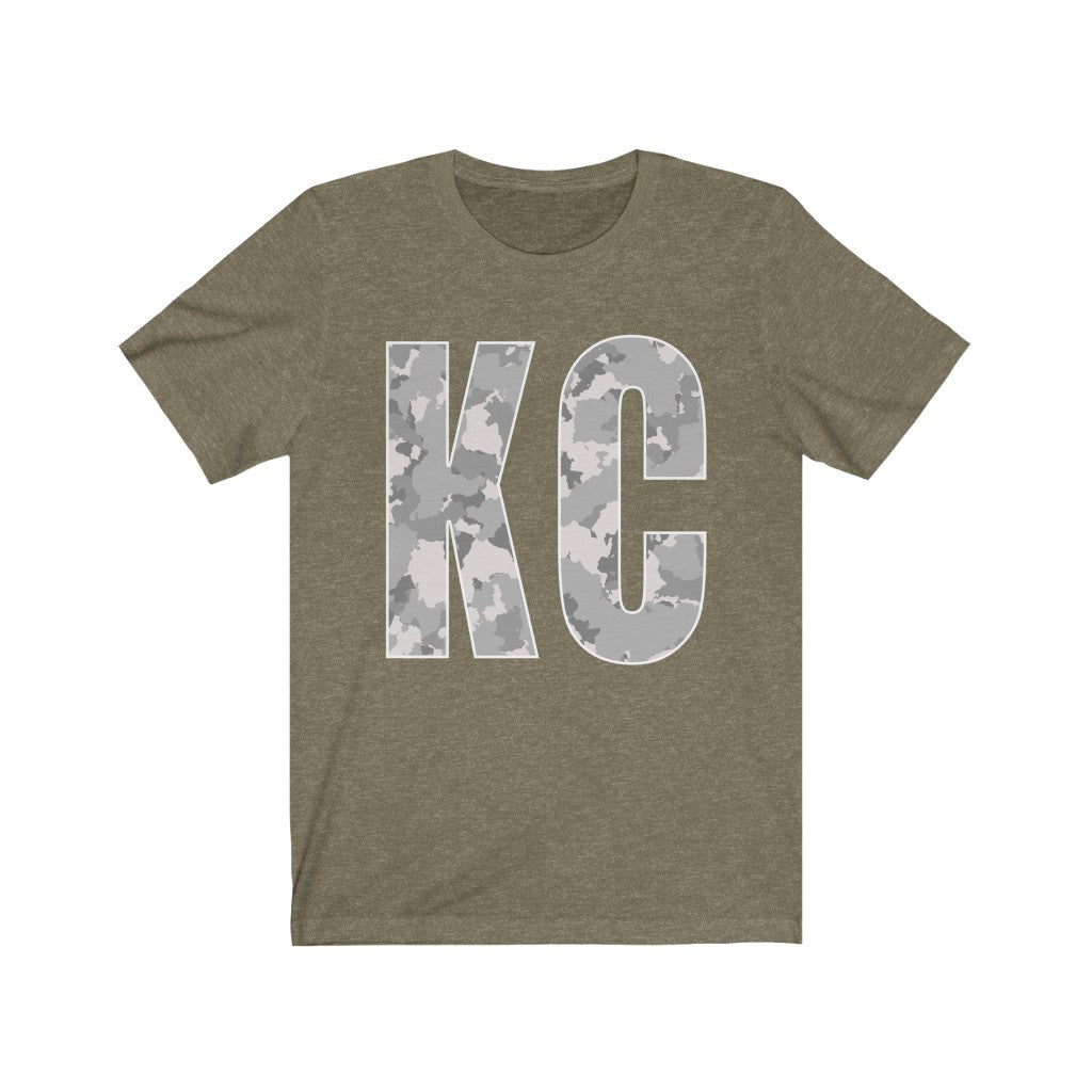 KC Camo Green - Unisex Jersey Short Sleeve Tee