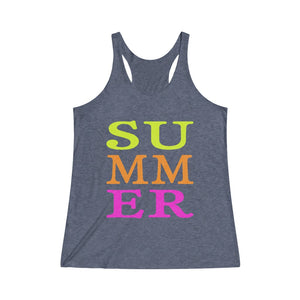 SUMMER - Women's Tri-Blend Racerback Tank